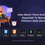How much time and effort are required to become an efficient web developer?